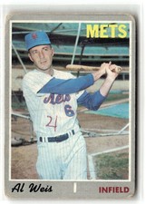 1970 Topps #498 Al Weis Low Grade