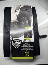 Auto Drive 12-volt Heated Seat Cushion Black Universal Fit High Low Heats Fast