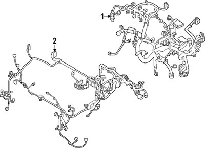 Genuine Nissan Engine Compartment Wiring Harness 24012-7LG0E