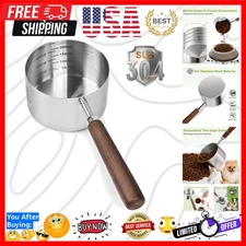 Multifunctional Stainless Steel Measuring Scoop - 1 Cup for Pets & Kitchen