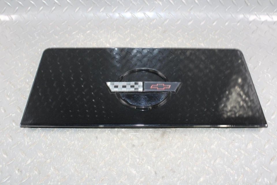 88-96 Corvette C4 Black Painted Gasoline Gas Fuel Filler Door Hatch Lid OEM WTY Foto 4 de 4