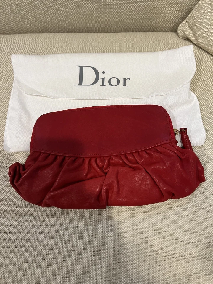 Auténtico bolso de mano de cuero gitano Christian Dior Foto 3 de 4