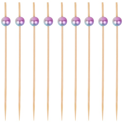 Brochetas de cóctel aperitivos de comida palitos con cuentas comida bocadillo palillos de dientes palitos - Imagen 4 de 12