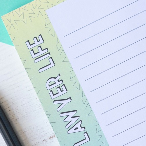 A5 Lawyer Notepad Funny Note Pad To Do List Organiser Tasks Gift New Job - Picture 3 of 5