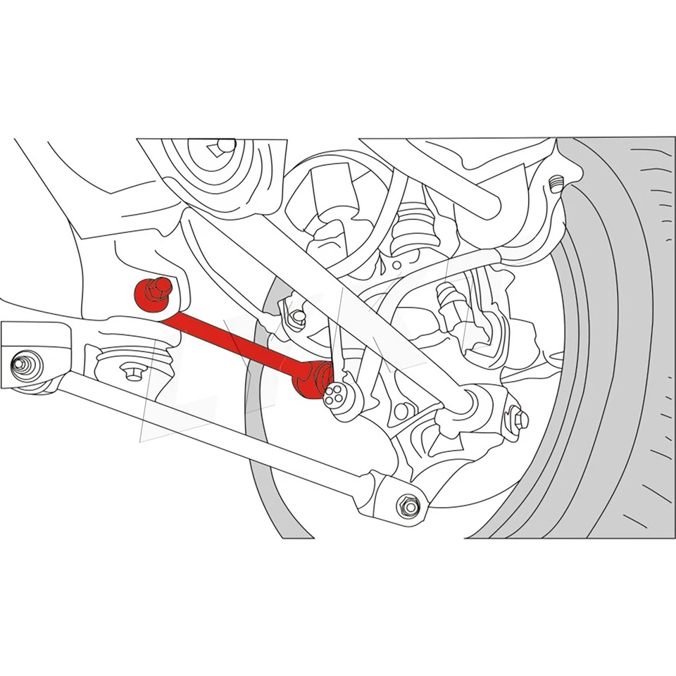 LYKT 2pcs Adjustable Rear Toe Arms For Honda Accord 08-17、Acura TSX/TL/TLX 09-14 - Image 2 of 4