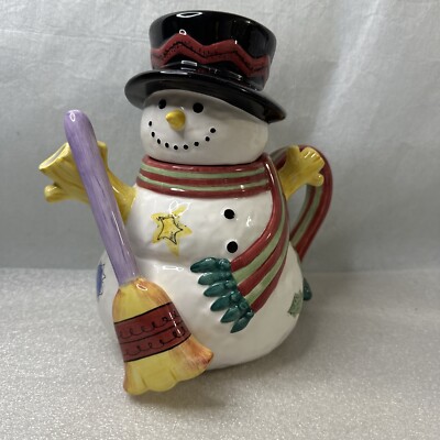 Sweet Shoppe Snowman Cookie Jar by Sango-Sue Tipkin Design