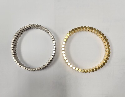 Magnetic N-50 Neodymium 5mm wide X 12mm long Cylinder Magnetic Bracelet  Plate