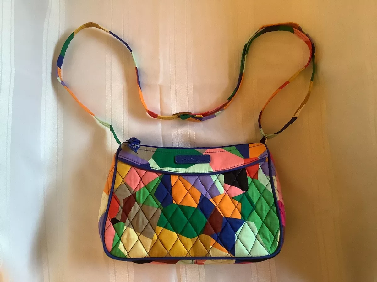 VERA BRADLEY GEOMETRIC PATTERN SMALL CROSSBODY PURSE