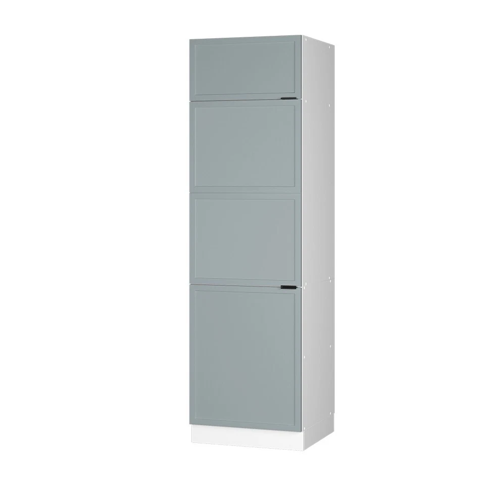 Kühlumbauschrank Fame-Line Weiß Hellblau-Grau gerahmt 60 cm Vicco - Bild 2 von 4