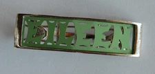 VINTAGE DEAD STOCK METAL NAME BARRETTE • ASSORTED COLORS • EILEEN