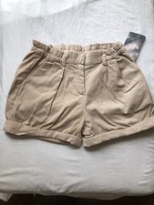 Zara Girls Sz 9-10 Yrs Tan Courderoy Shorts