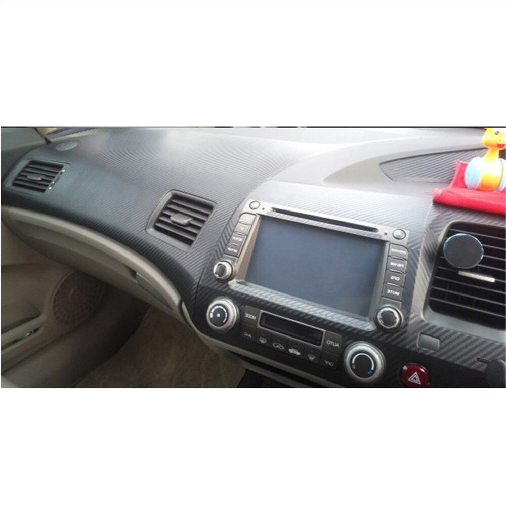 3D Carbon Fiber Pattern Car Interior Decals Trim Sticker For Honda