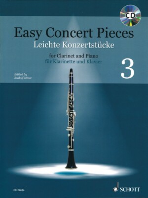 Easy Concert Pieces 14 Pieces from 4 Centuries Clarinet and Piano Book 049046252