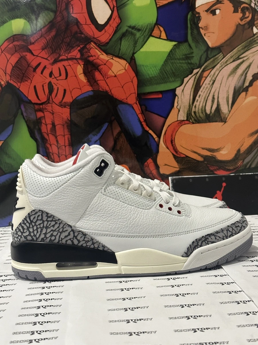 Air Jordan 3 Retro White Cement Reimagined DN3707-100 Size 8.5