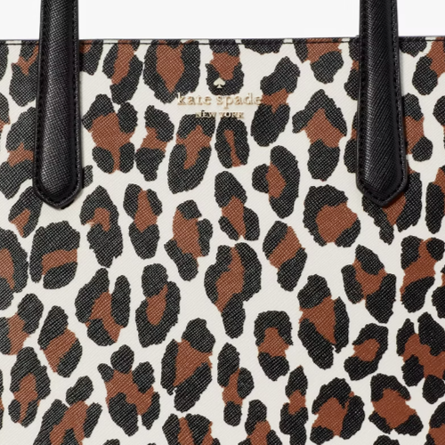 トートバッグ Kate Spade Staci Spotted Animal Medium Tote KH399 Kate Spade Staci Leopard Tote Cheetah KH399 Leopardo Spotted