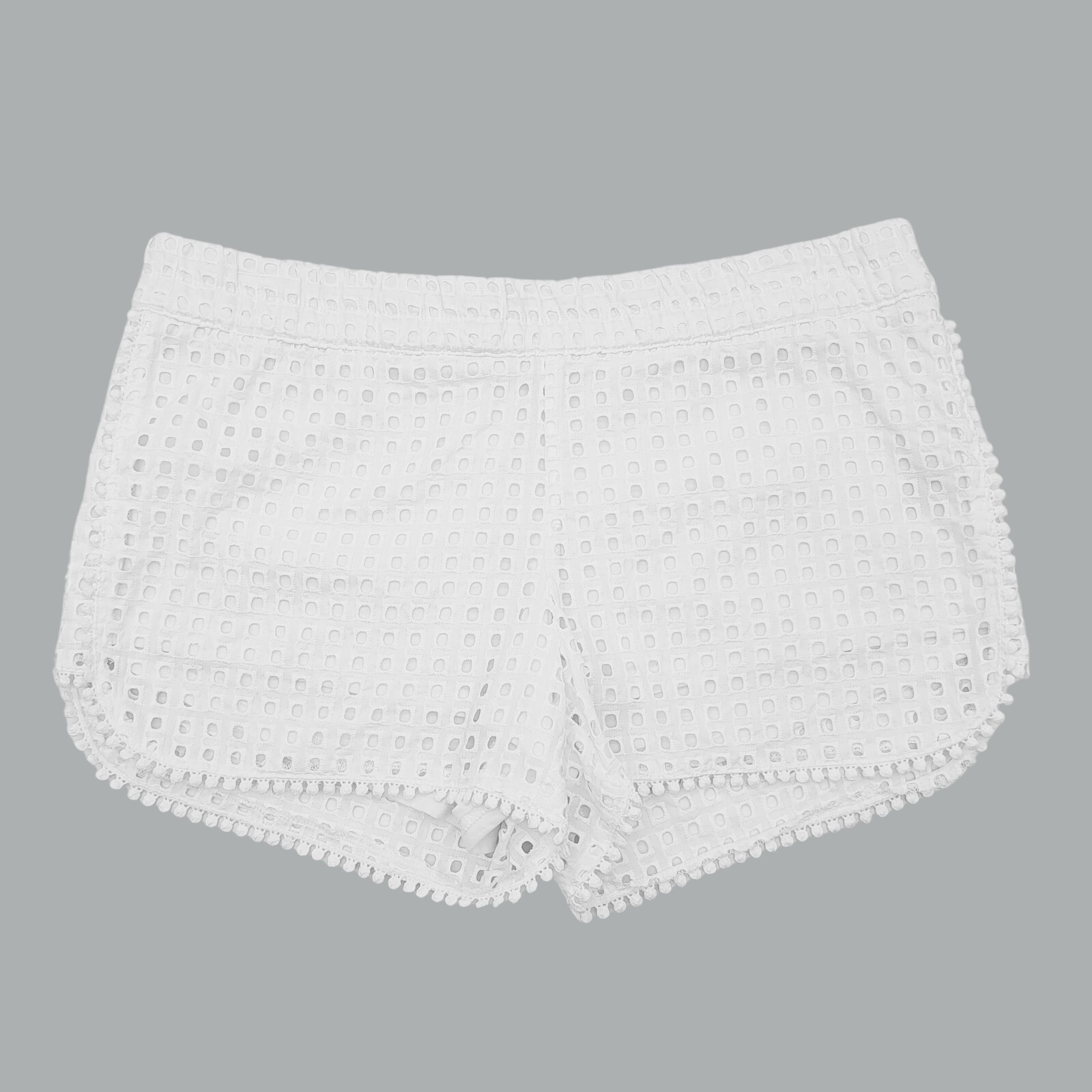 Short-jupe (skort) Lilly Pulitzer Taille 2 - Blanc œillet Pompons - Occasion TB état