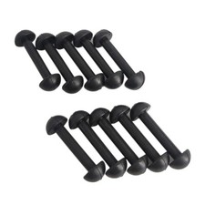 Set of 10 Replacement Black Rubber Leg Band Connectors for MOTU Vintage Figures