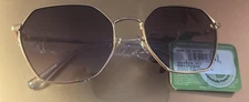 Panama Jack Classic Rose Gold Geometric Sunglasses 100%UV