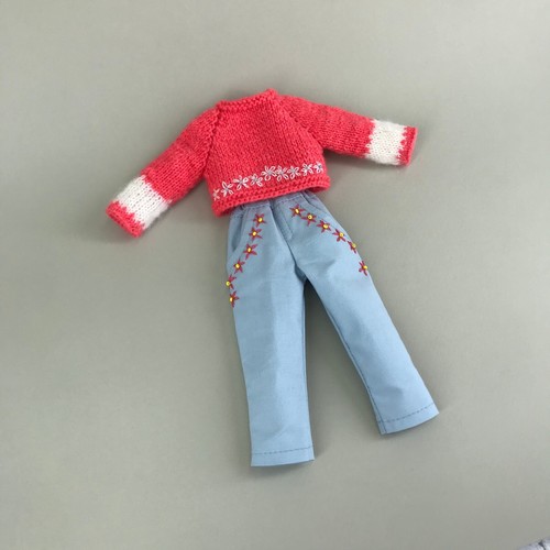 13" Little Darling doll clothes sweater and pants - Picture 4 of 4