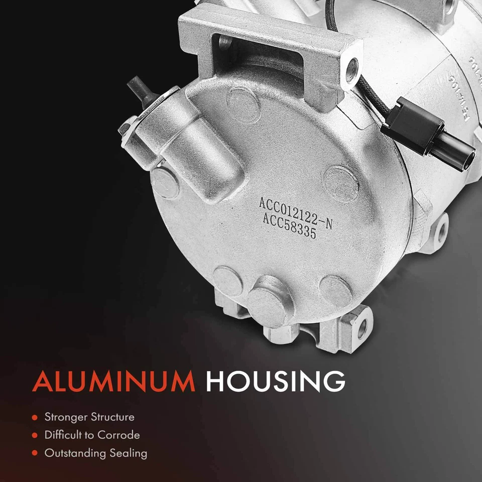 Compresor de aire acondicionado con polea de 6 ranuras para Honda Accord Crosstour Acura RDX TSX TL Foto 4 de 4