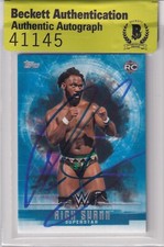 Rich Swann Signed 2017 Topps WWE Undisputed Rookie Card #28 BAS COA RC Impact