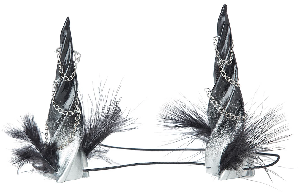 Accesorio de Disfraz de Cuernos de Tentadora Crepúsculo Anime Gótico Malvado Foto 2 de 2