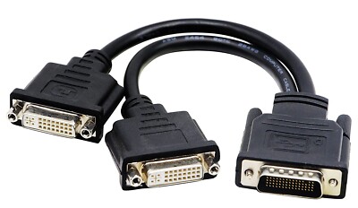 zdyCGTime DMS-59 to DVI Splitter Cable Connector