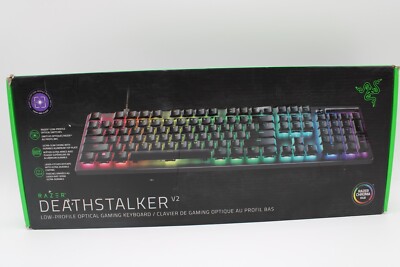 Razer DeathStalker V2 Low-Profile Gaming Keyboard (Clicky Optical Switch) Black