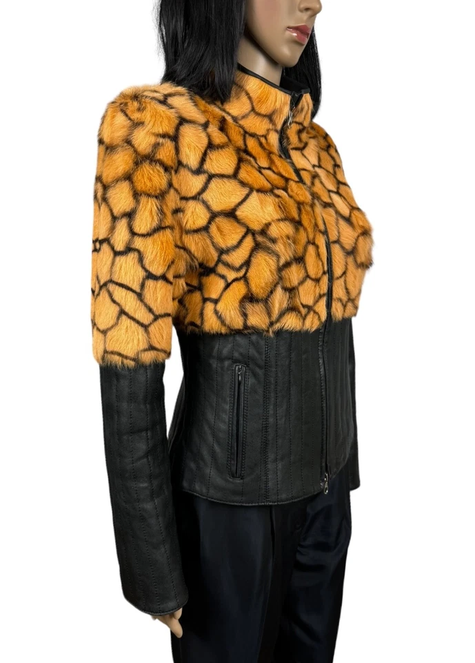 Firenze Genuine Leather Real Fur Jacket Italy size S - Image 4 of 4