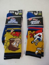 Swag Kellogs Cereal Novelty Socks, One Size, Frosted Flakes or Rice Krispies