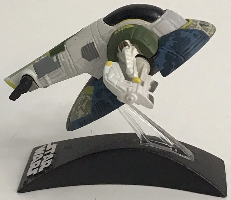 Литой под давлением космический корабль Slave I Boba Fett серии Star Wars Titanium - Изображение 2 из 4