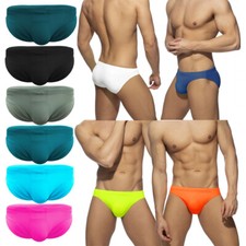 Mens Swimming Trunks Low Waist Bikini Swim Briefs Surf Board Shorts Swimwear New