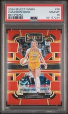CAMERON BRINK RC 2024 PANINI SELECT WNBA #56 RED /149 PSA 10 GEM MINT ROOKIE🔥