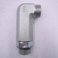 Parker 1-1/4"Face Seal x1-1/2"Adjustable O-Ring Face Seal MNPT 90° Elbow Fitting