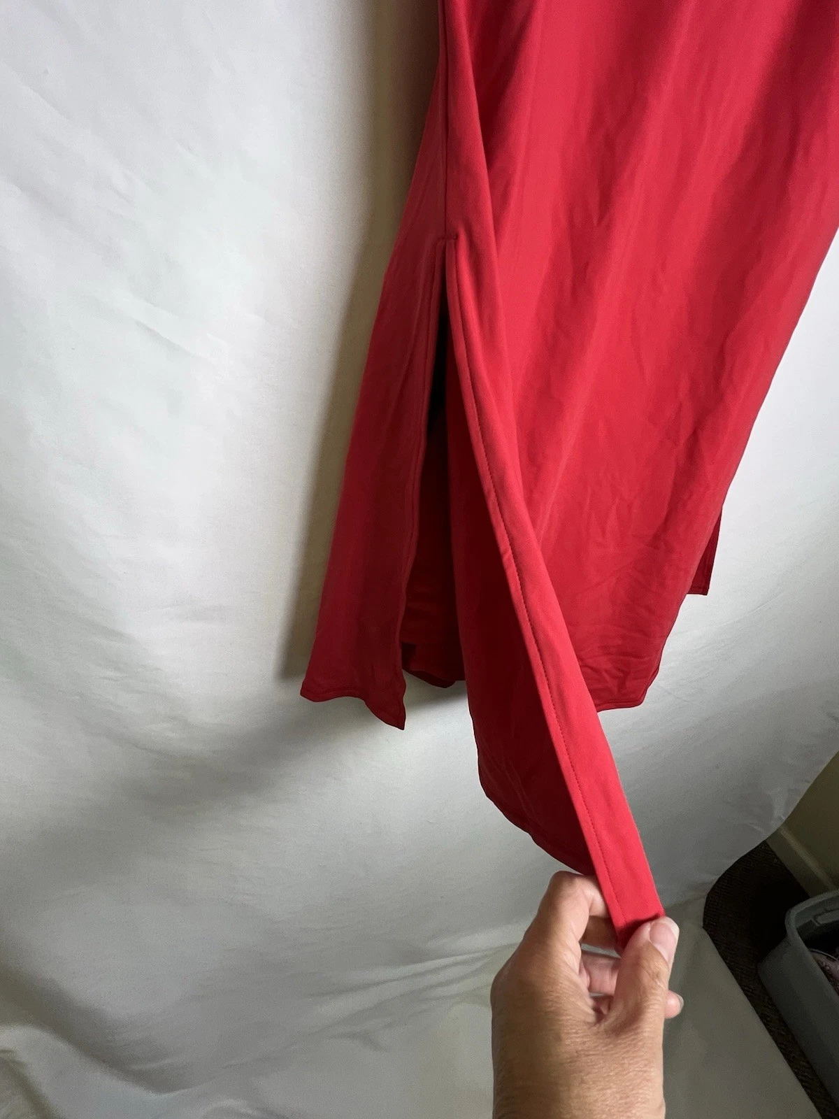 UNDERCOVER Abito attivo HALARA Softlyzero Airy Contrast maglia fibbia schiena scoperta nuovo con etichette rosso taglia M