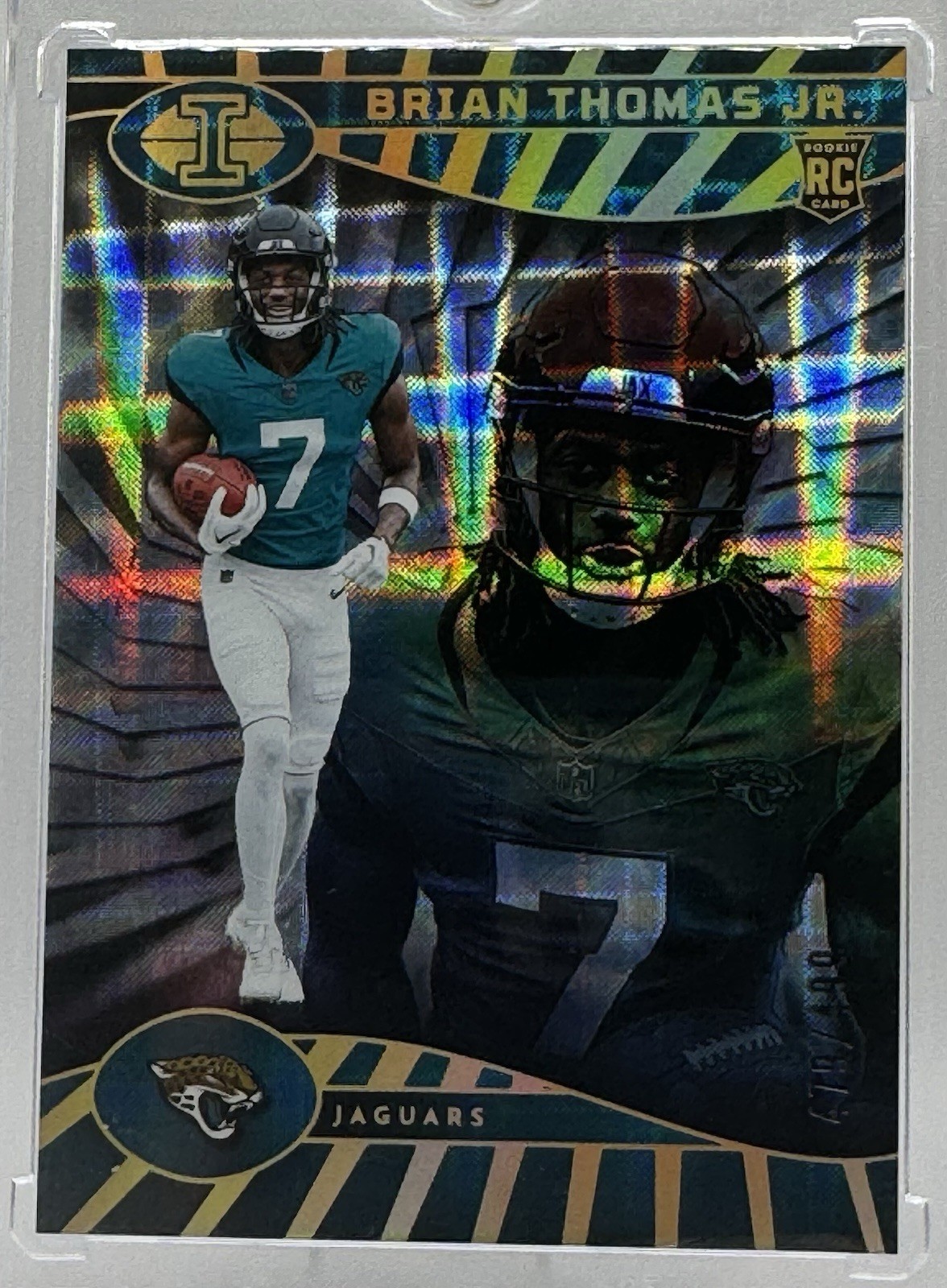 2024 Illusions #41 Brian Thomas Jr Mirrored Trophy Collection RC /499- LSU | JAX