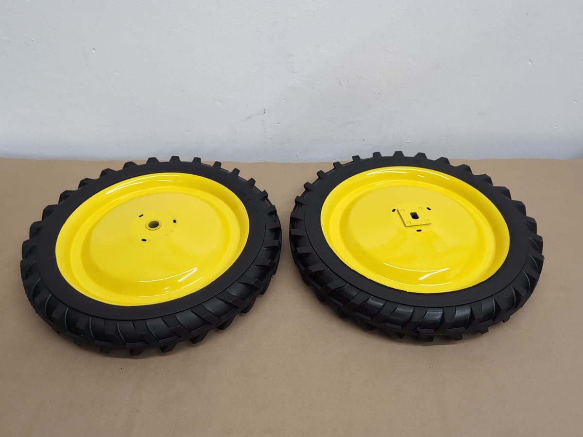 Ertl Pedal Tractor Rear Wheel 12 x 1.75 Set John Deere Yellow | eBay