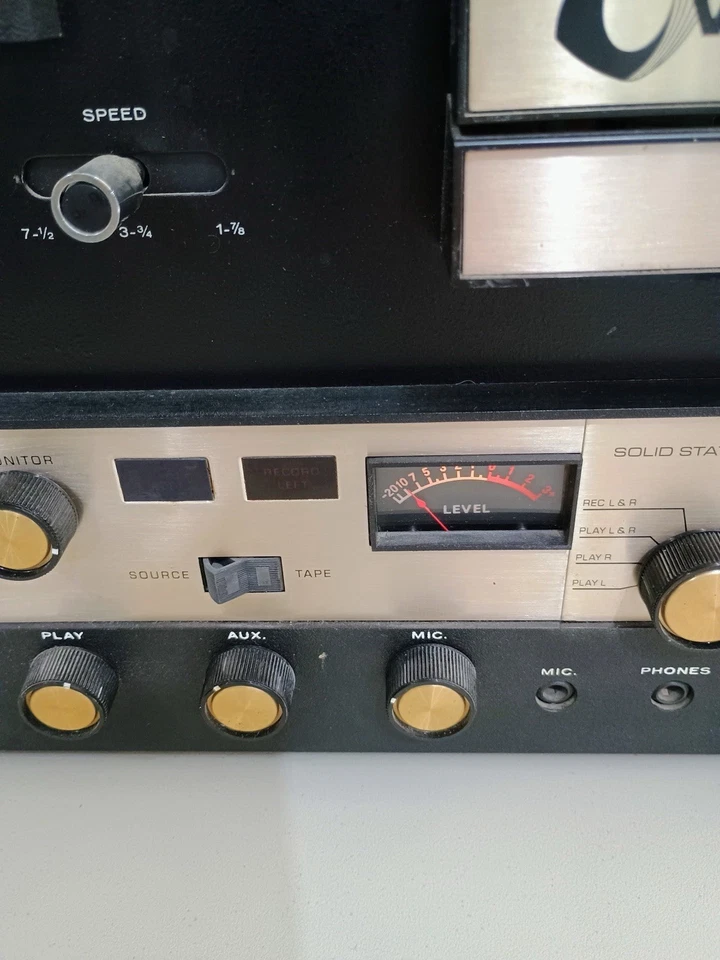 Grabadora de cinta de carrete a carrete Viking 433 vintage pistas velocidades Foto 3 de 4