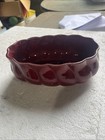 Maurice of California Oval Scalloped Glazed Burgundy Red Planter/Bowl 1977-1932 — photo 1