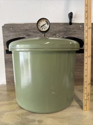 #ad Sears Pressure Cooker Canner Avocado Green Made In USA 22qt $69.95