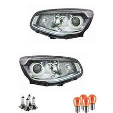 Halogen Scheinwerfer Frontscheinwerfer Set H7 für KIA Soul II inklusive Lampen