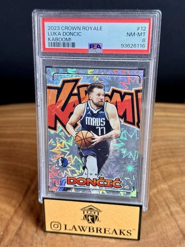 2023 CROWN ROYALE KABOOM! #12 - LUKA DONCIC - PSA 8 - POP: 10, NONE HIGHER