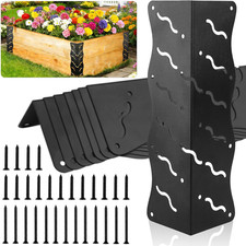 8-Pack Raised Garden Bed Corner Brackets for 20-24 Inch Flower Beds