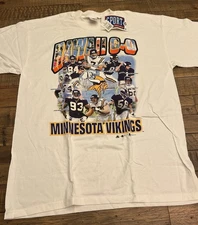 Vintage Miro Brand Minnesota Vikings Hawaii 9-0 T Shirt Size XL  1998 NFL NWT OS