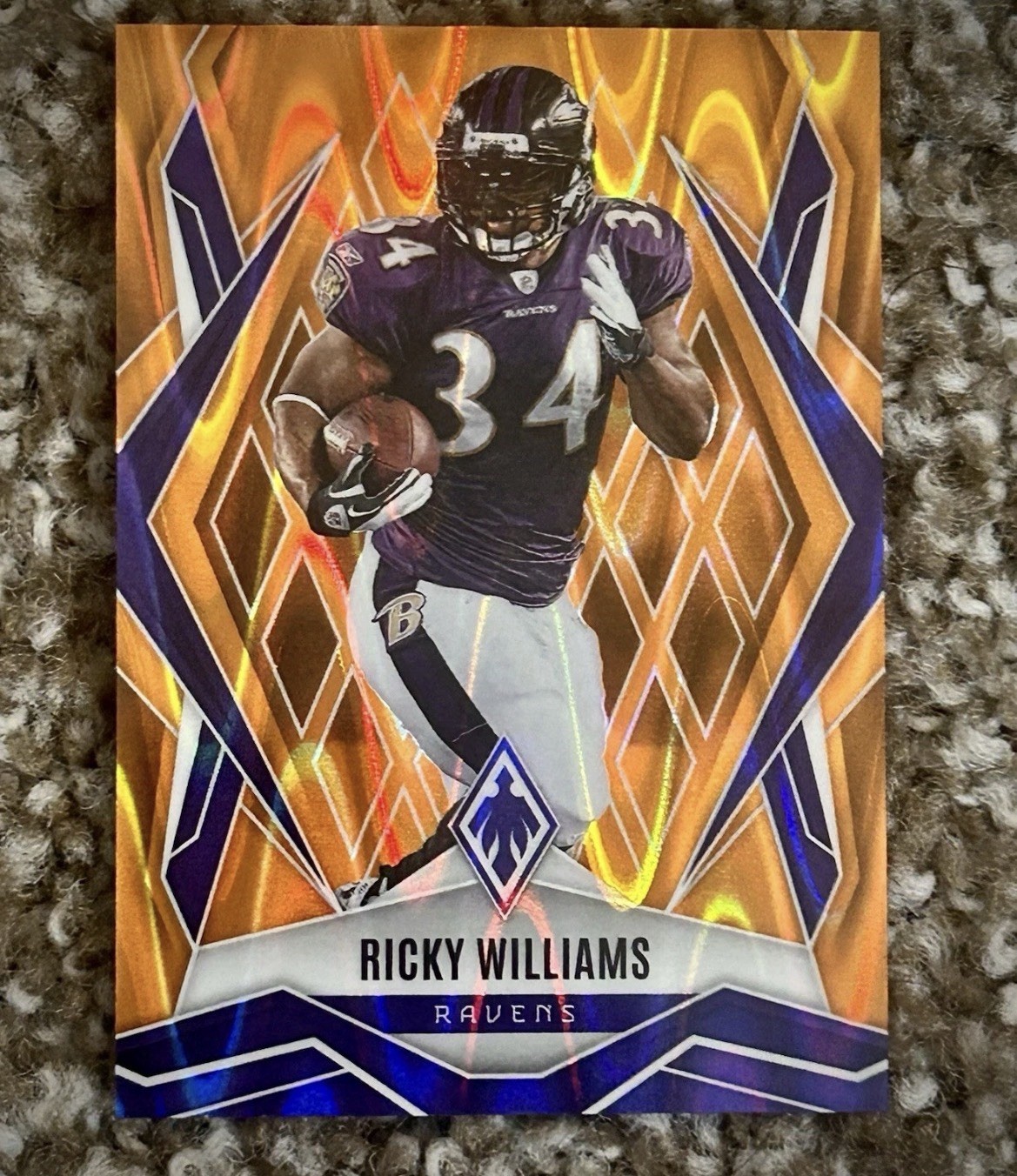 2025 Panini Phoenix Ricky Williams #81 Orange Seismic /20