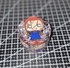 Chucky Metal 50mm 3 Tier Herb Grinder Plus FREE Personalised Smell Proof Pot