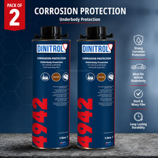2x DINITROL 4942 Braun Auto Unterboden Rostschutz Korrosionsschutz Wachs 1L