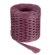 219 Yard Raffia Paper Craft Ribbon, Raffia Twine String, Dark Rose Red