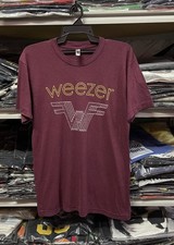 Weezer band 90s Remake design Maroon Unisex T shirt Heavy Cotton NH24170
