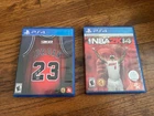 LOT 2 Sony Playstation 4 PS4 NBA 2k23 Jordan + 2K14 LeBron Games